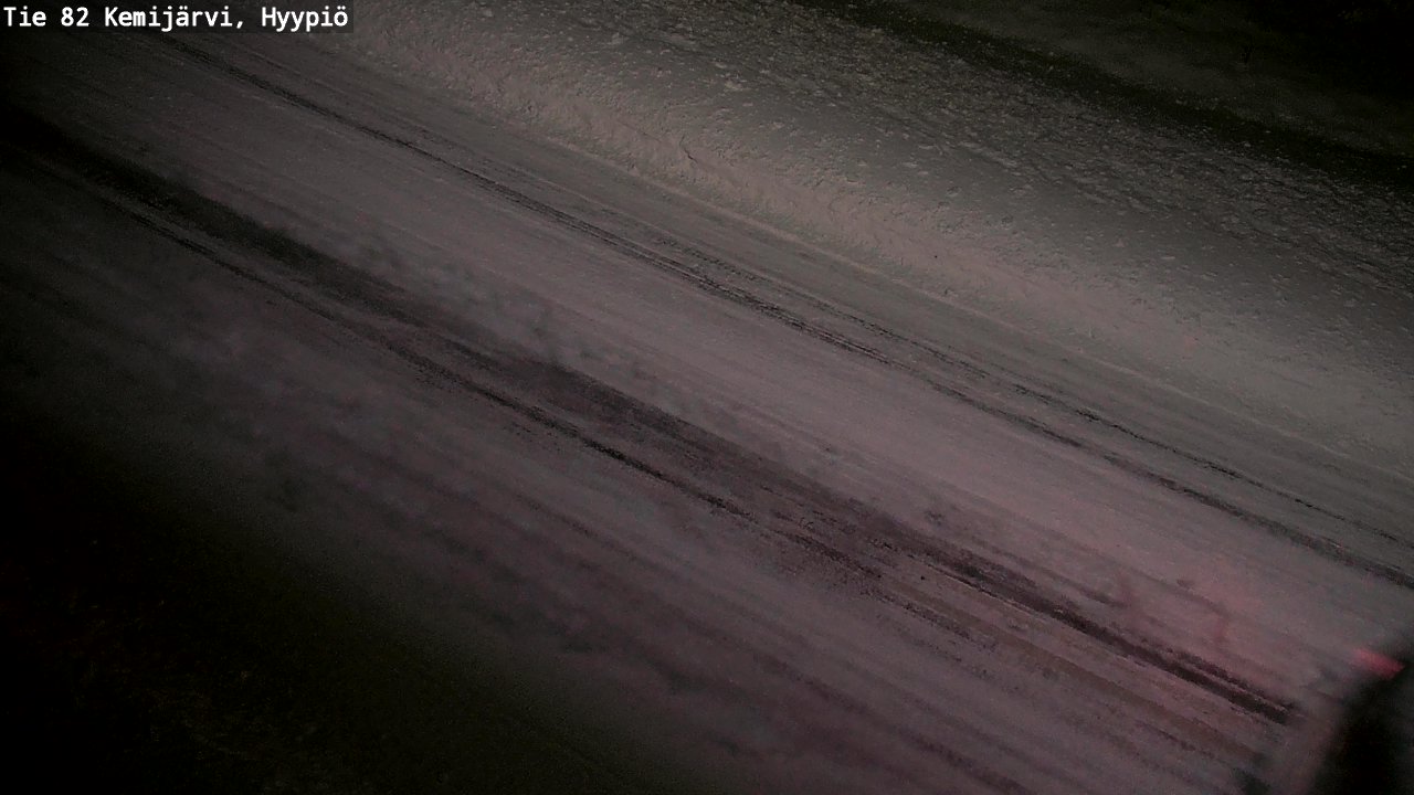 Weather Camera Image Road 82 Kemijärvi, Hyypiö, Kemijärvi, Lappi