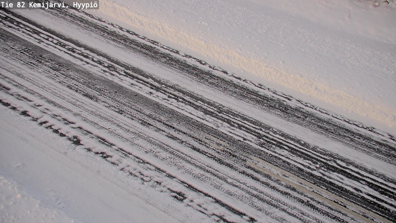 Weather Camera Image Road 82 Kemijärvi, Hyypiö, Kemijärvi, Lappi