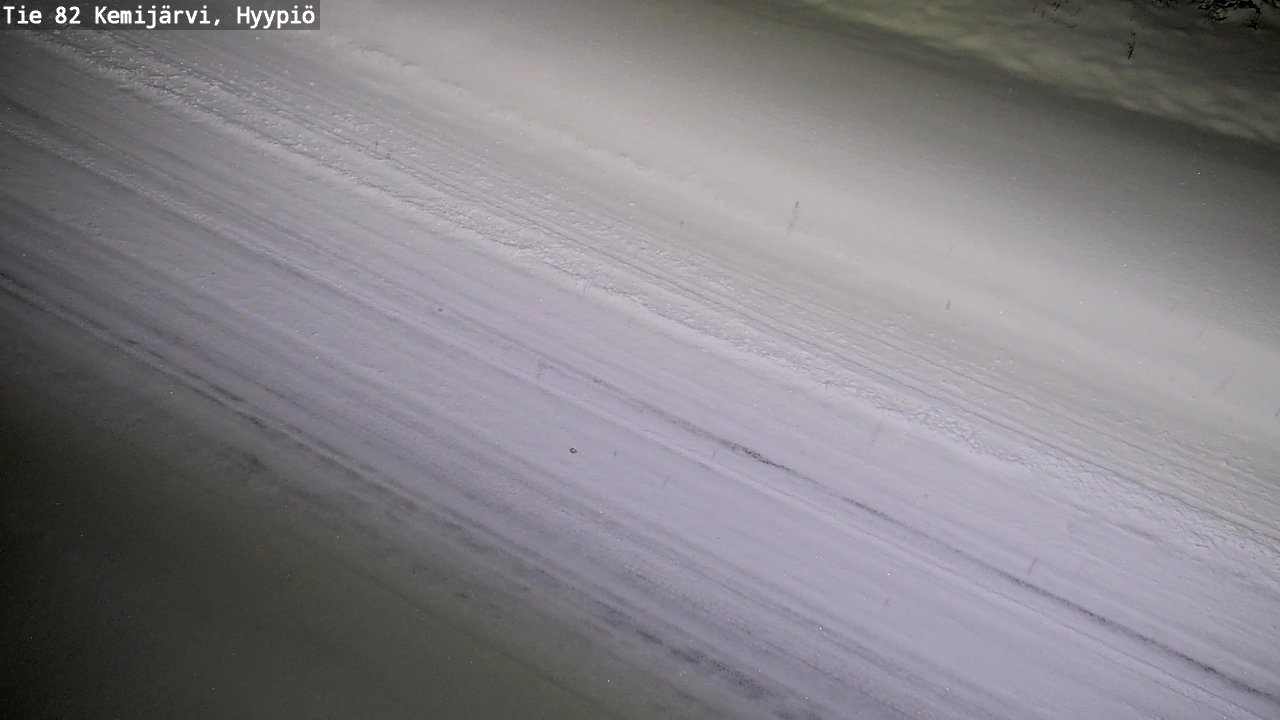Weather Camera Image Väg 5 Kemi träsk, hyypiö, Kemijärvi, Lappi