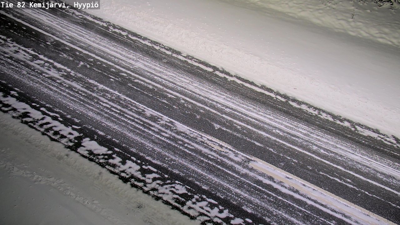 Weather Camera Image Väg 5 Kemi träsk, hyypiö, Kemijärvi, Lappi