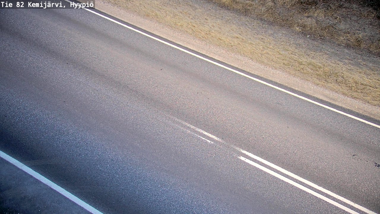 Weather Camera Image Road 82 Kemijärvi, Hyypiö, Kemijärvi, Lappi