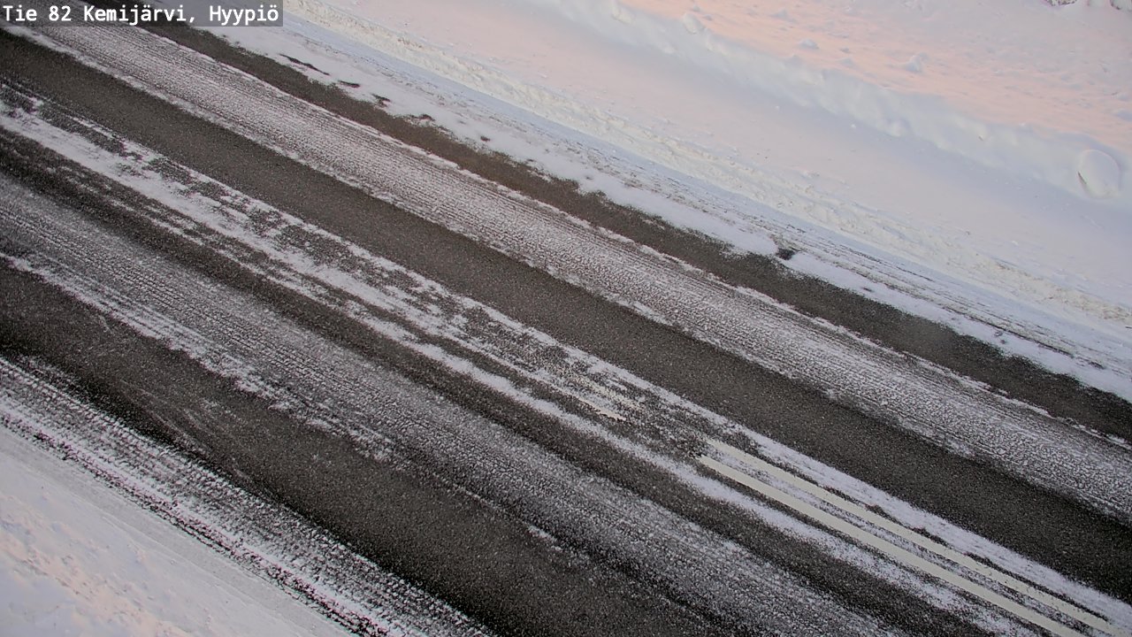 Weather Camera Image Väg 5 Kemi träsk, hyypiö, Kemijärvi, Lappi