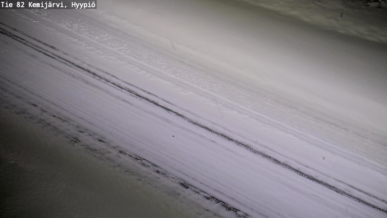 Weather Camera Image Väg 5 Kemi träsk, hyypiö, Kemijärvi, Lappi