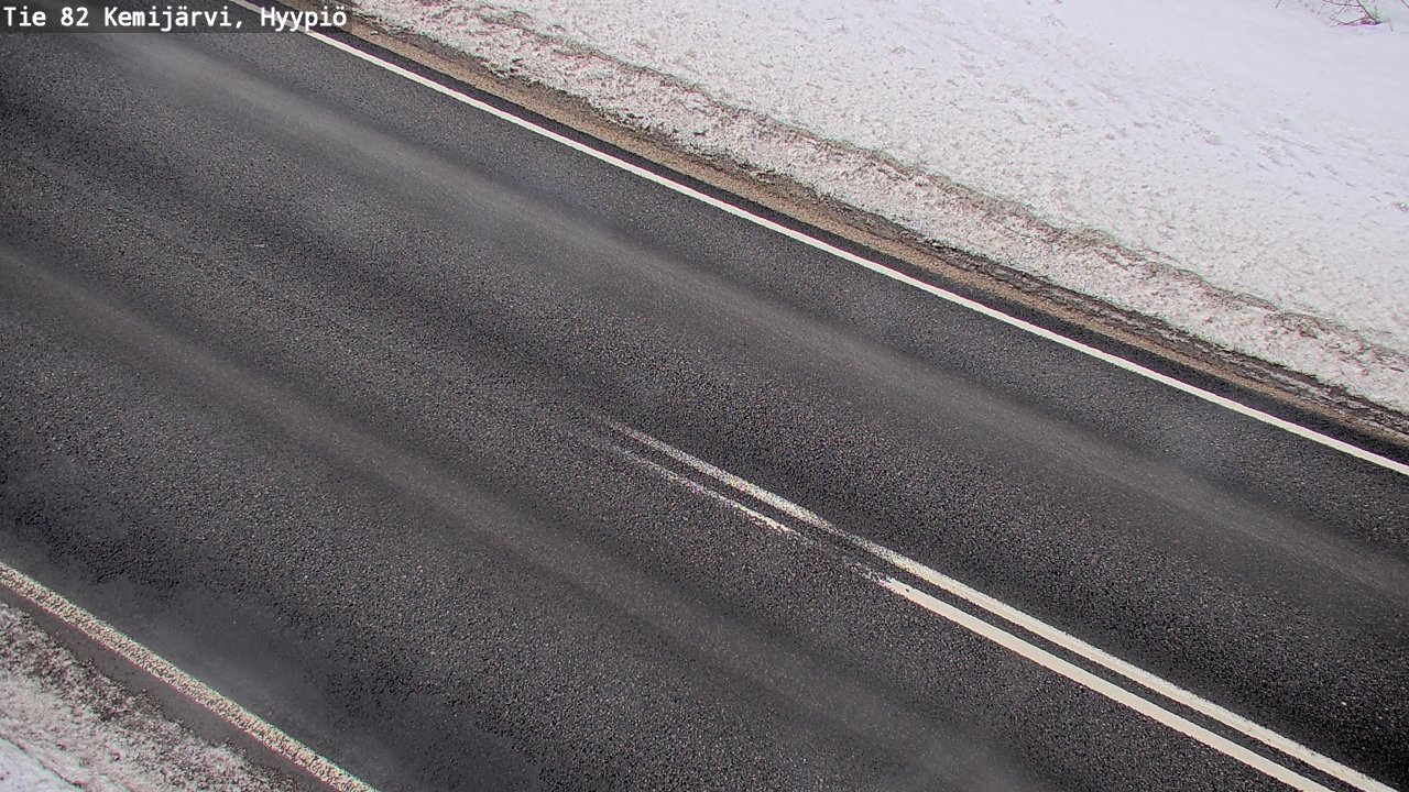 Weather Camera Image Road 82 Kemijärvi, Hyypiö, Kemijärvi, Lappi