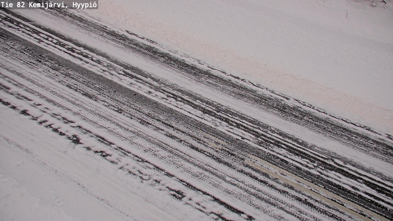 Weather Camera Image Road 82 Kemijärvi, Hyypiö, Kemijärvi, Lappi