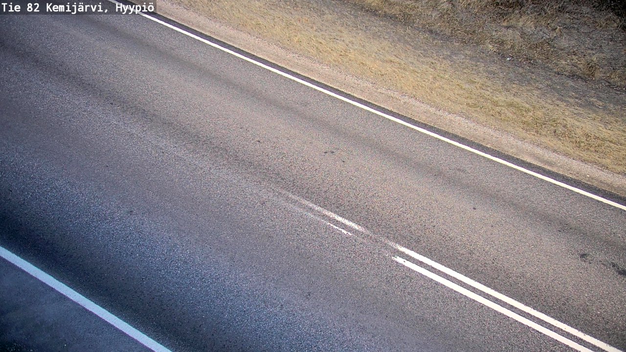 Weather Camera Image Väg 5 Kemi träsk, hyypiö, Kemijärvi, Lappi