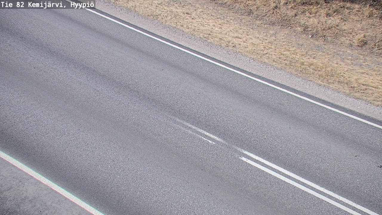 Weather Camera Image Väg 5 Kemi träsk, hyypiö, Kemijärvi, Lappi