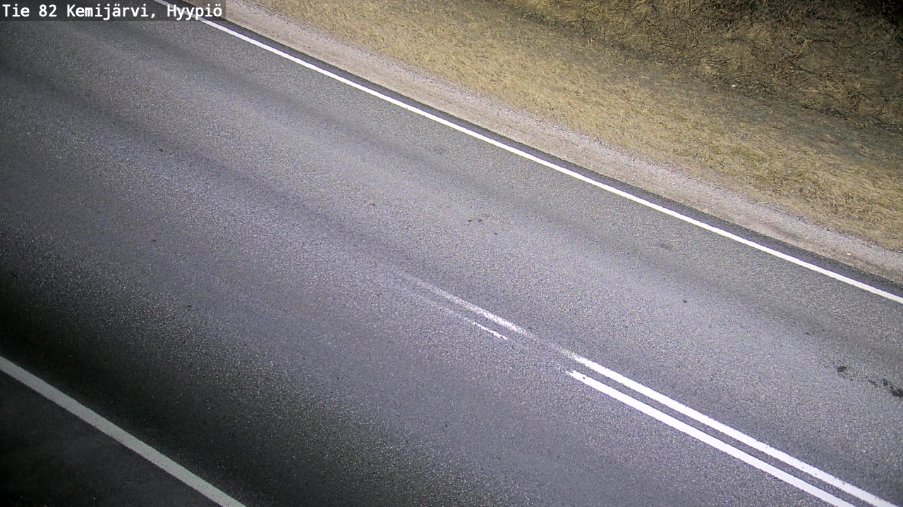 Weather Camera Image Väg 5 Kemi träsk, hyypiö, Kemijärvi, Lappi
