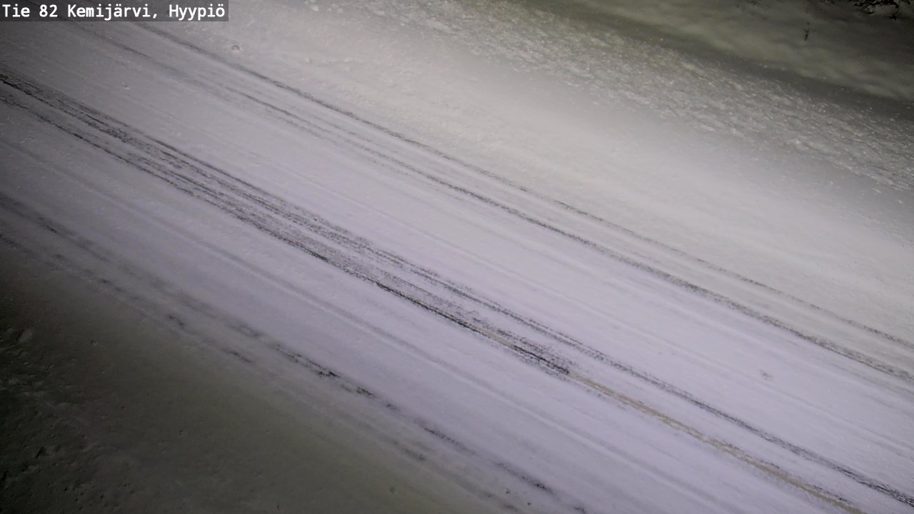 Weather Camera Image Road 82 Kemijärvi, Hyypiö, Kemijärvi, Lappi