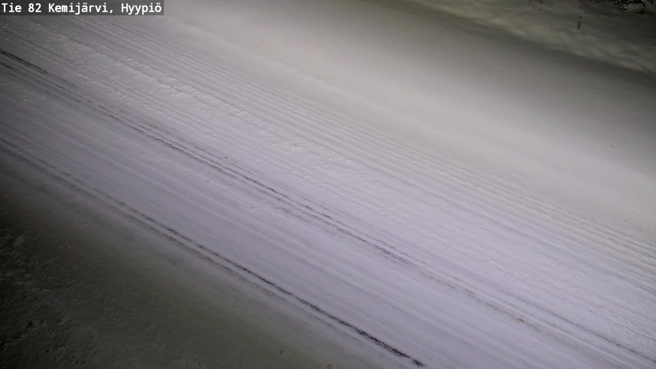 Weather Camera Image Väg 5 Kemi träsk, hyypiö, Kemijärvi, Lappi