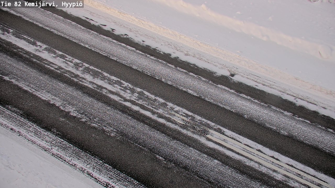 Weather Camera Image Väg 5 Kemi träsk, hyypiö, Kemijärvi, Lappi