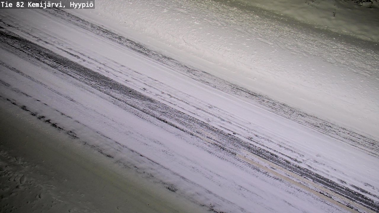 Weather Camera Image Road 82 Kemijärvi, Hyypiö, Kemijärvi, Lappi