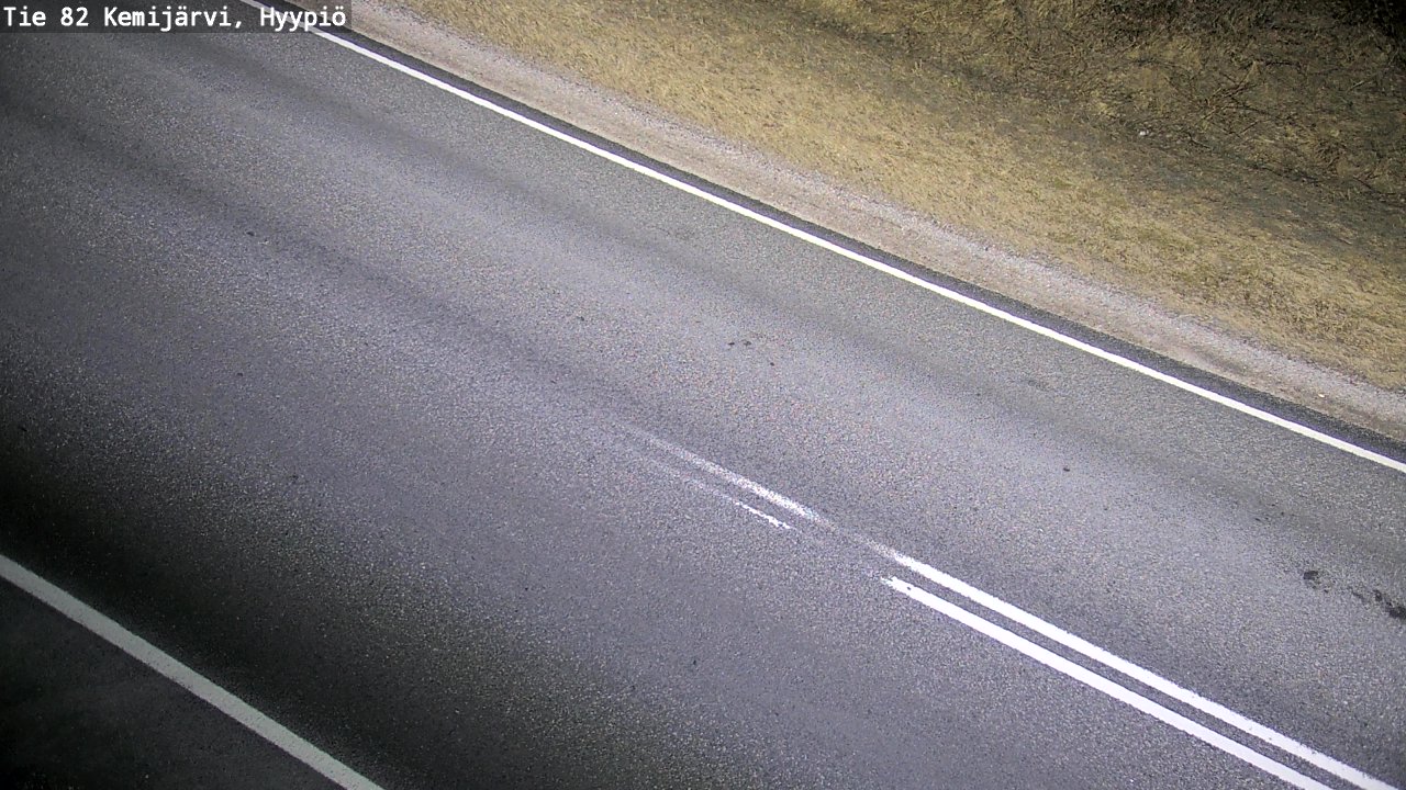 Weather Camera Image Väg 5 Kemi träsk, hyypiö, Kemijärvi, Lappi