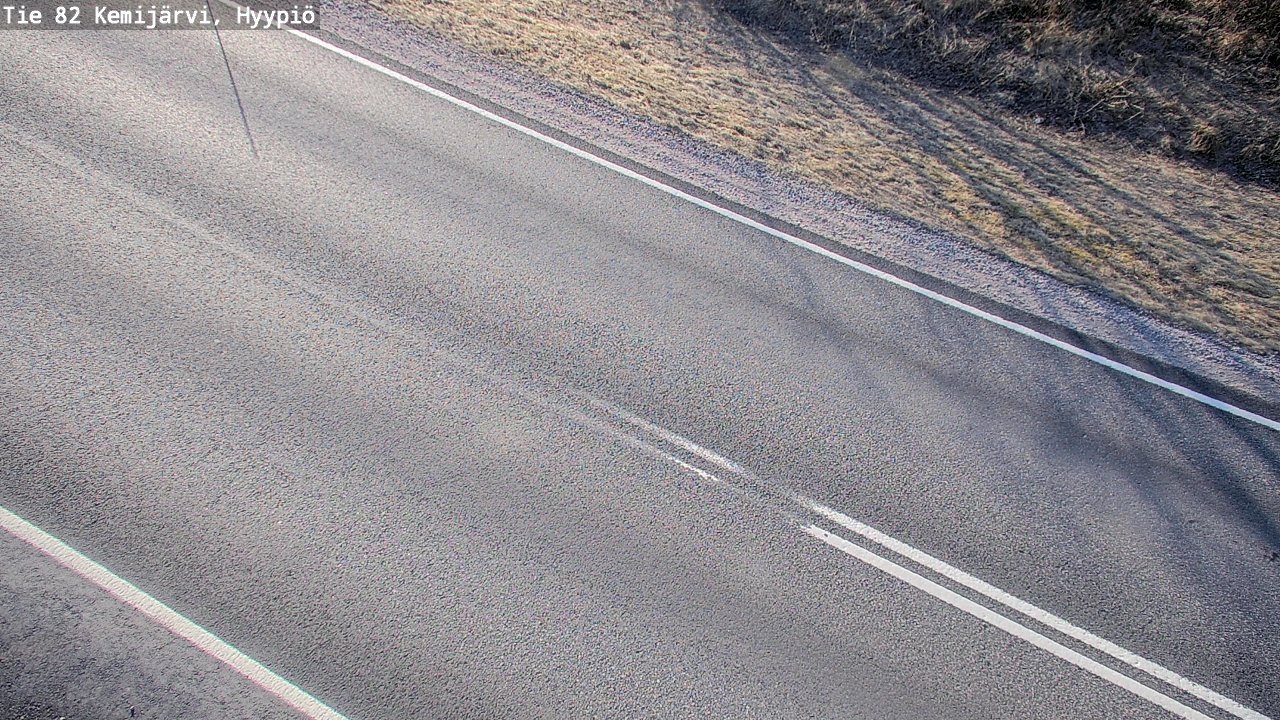 Weather Camera Image Väg 5 Kemi träsk, hyypiö, Kemijärvi, Lappi