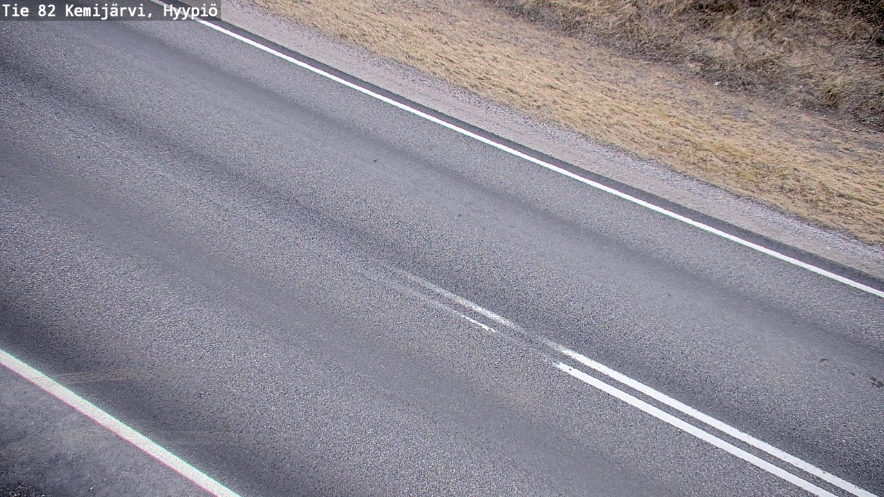 Weather Camera Image Road 82 Kemijärvi, Hyypiö, Kemijärvi, Lappi