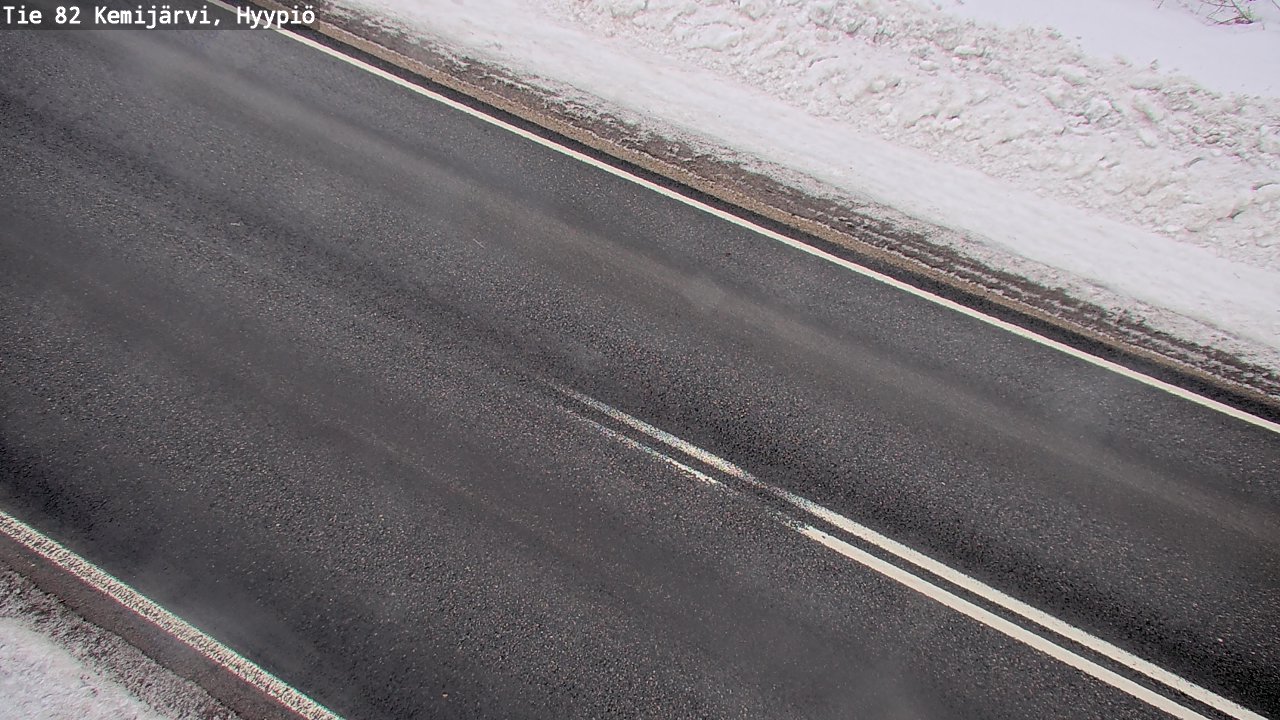 Weather Camera Image Väg 5 Kemi träsk, hyypiö, Kemijärvi, Lappi