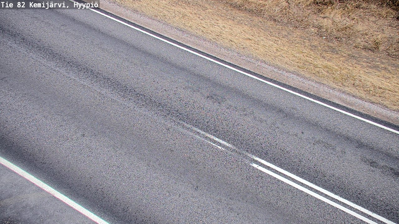Weather Camera Image Väg 5 Kemi träsk, hyypiö, Kemijärvi, Lappi