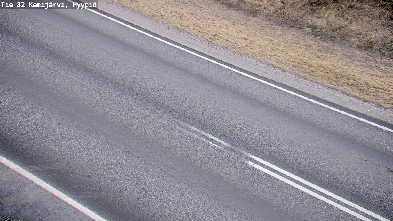 Weather Camera Image Road 82 Kemijärvi, Hyypiö, Kemijärvi, Lappi