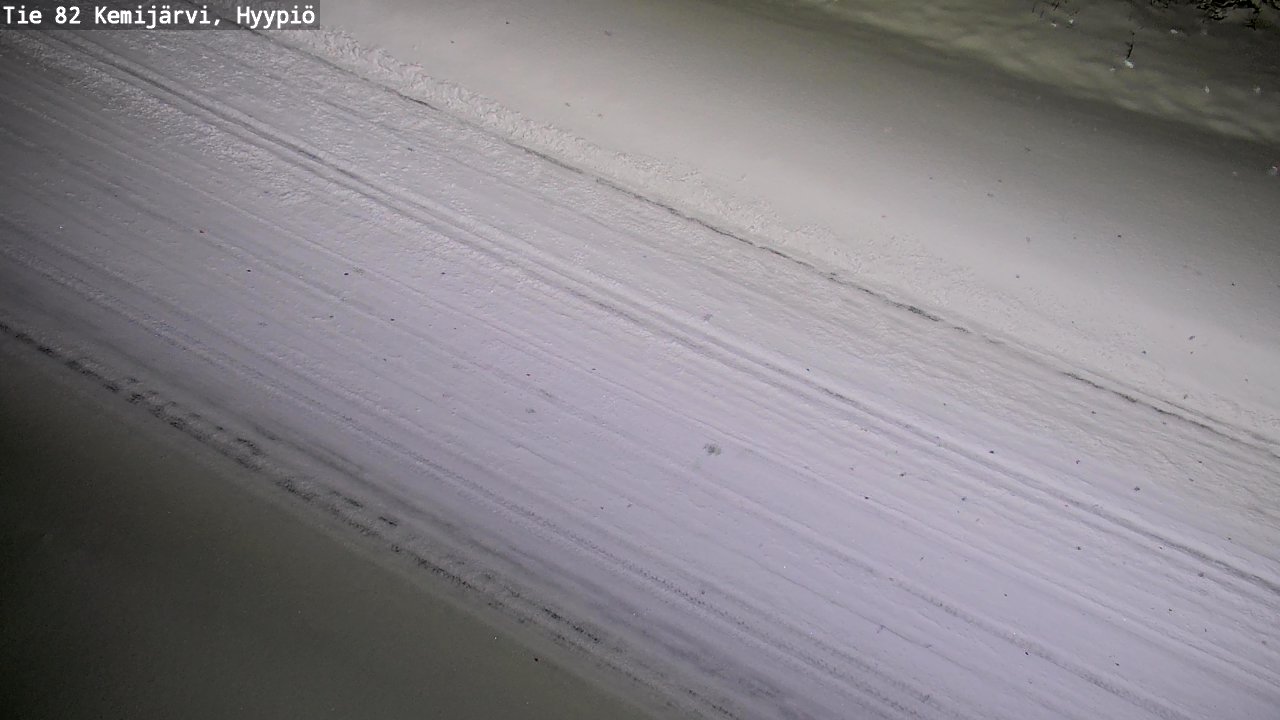 Weather Camera Image Väg 5 Kemi träsk, hyypiö, Kemijärvi, Lappi