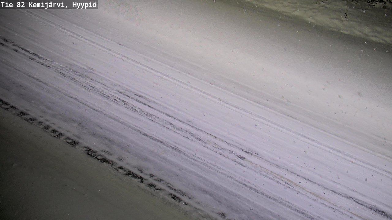 Weather Camera Image Väg 5 Kemi träsk, hyypiö, Kemijärvi, Lappi