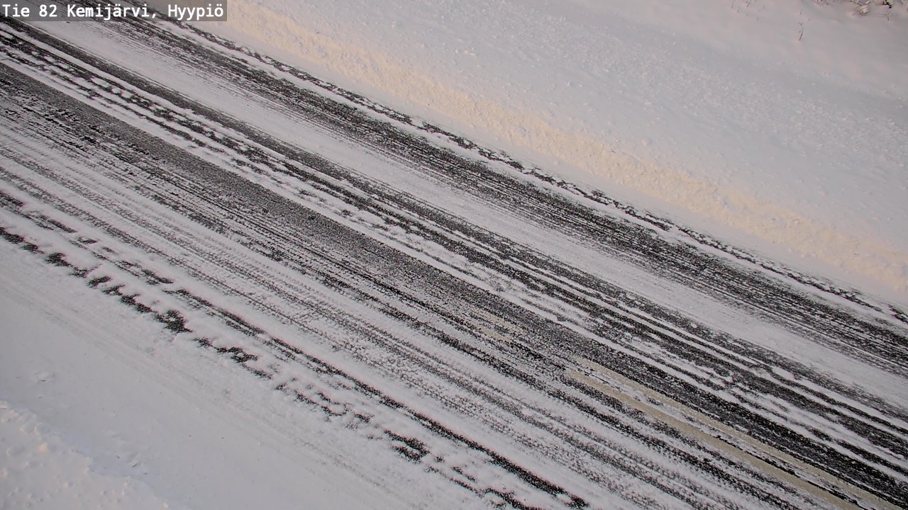 Weather Camera Image Road 82 Kemijärvi, Hyypiö, Kemijärvi, Lappi