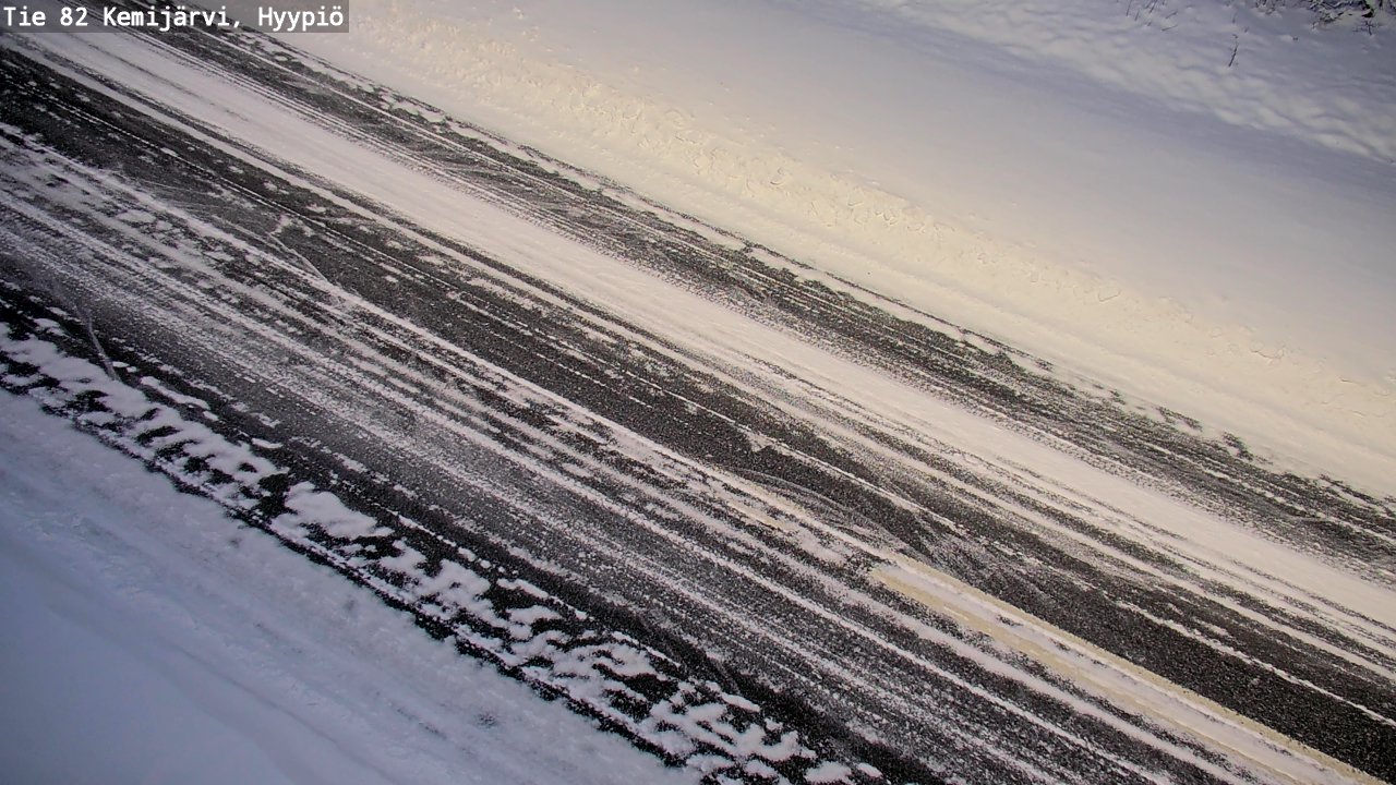 Weather Camera Image Väg 5 Kemi träsk, hyypiö, Kemijärvi, Lappi
