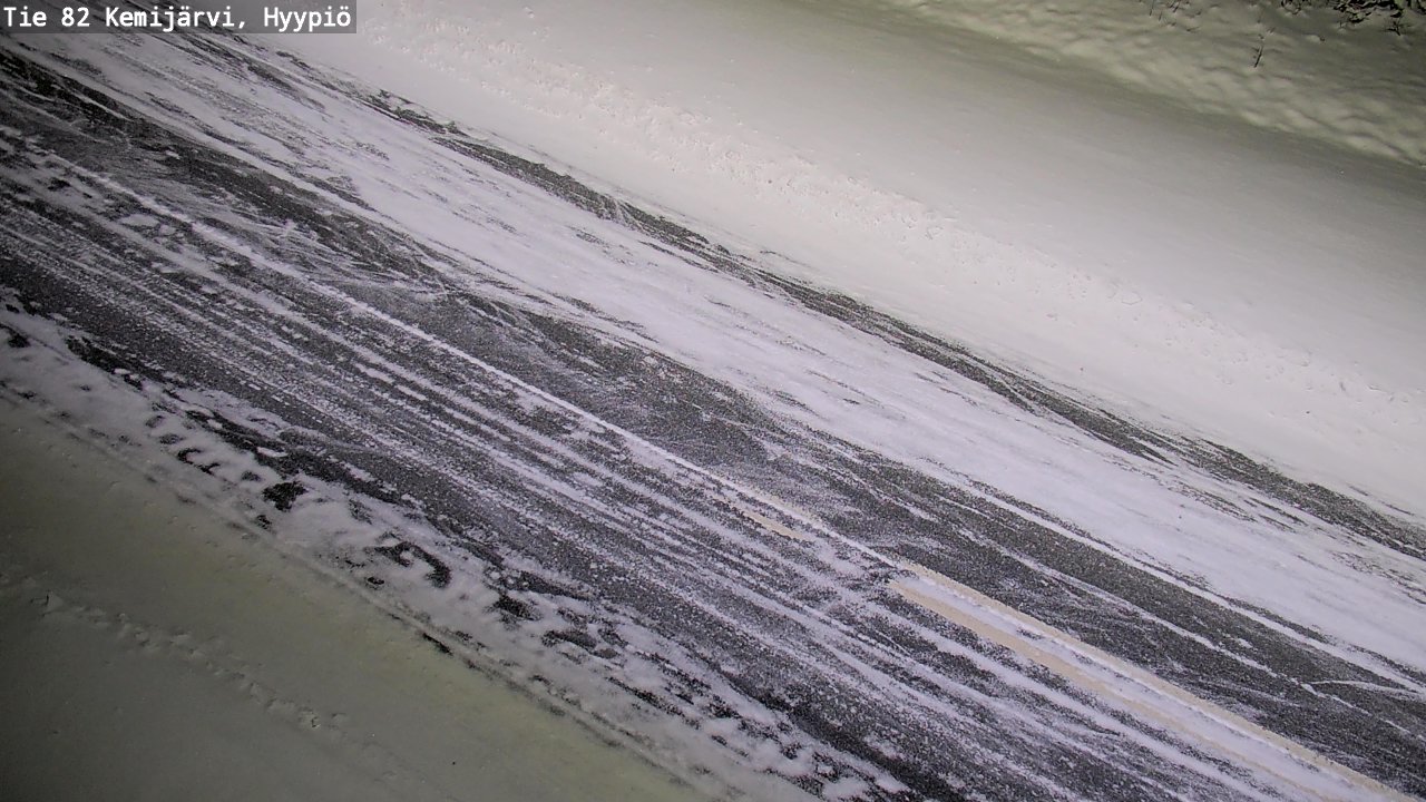 Weather Camera Image Väg 5 Kemi träsk, hyypiö, Kemijärvi, Lappi