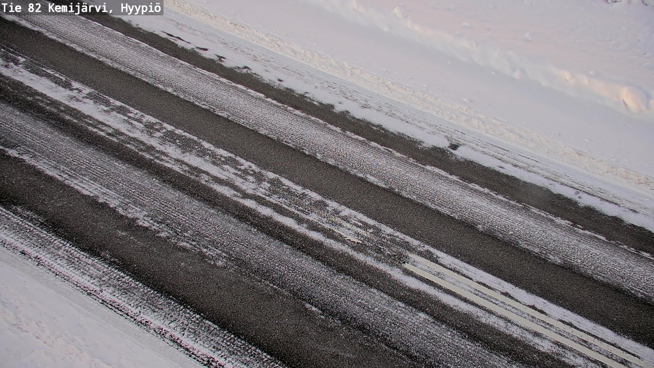 Weather Camera Image Väg 5 Kemi träsk, hyypiö, Kemijärvi, Lappi