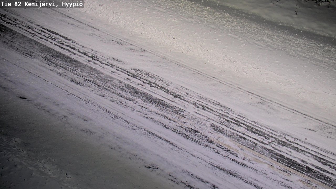 Weather Camera Image Road 82 Kemijärvi, Hyypiö, Kemijärvi, Lappi