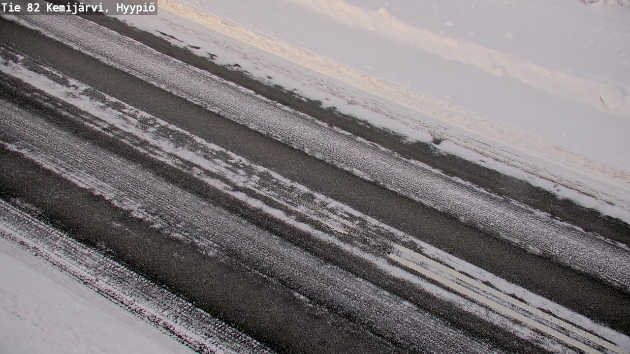 Weather Camera Image Väg 5 Kemi träsk, hyypiö, Kemijärvi, Lappi