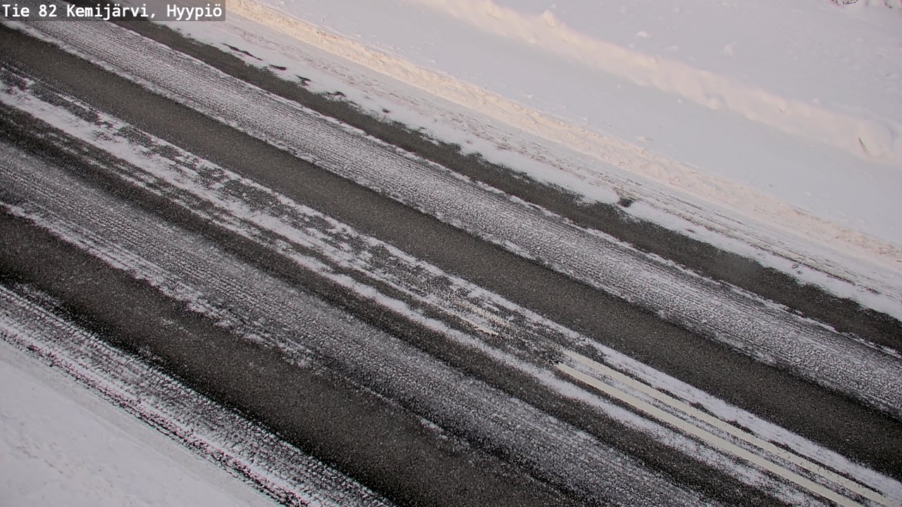 Weather Camera Image Väg 5 Kemi träsk, hyypiö, Kemijärvi, Lappi
