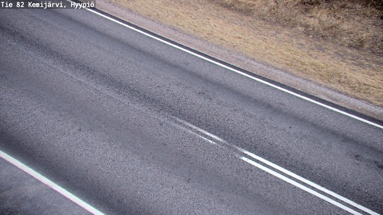 Weather Camera Image Väg 5 Kemi träsk, hyypiö, Kemijärvi, Lappi