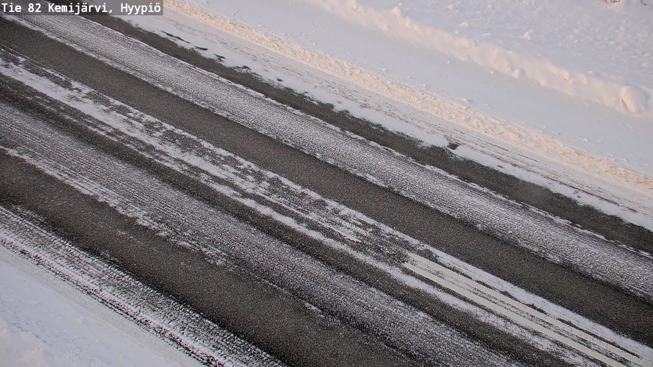 Weather Camera Image Väg 5 Kemi träsk, hyypiö, Kemijärvi, Lappi