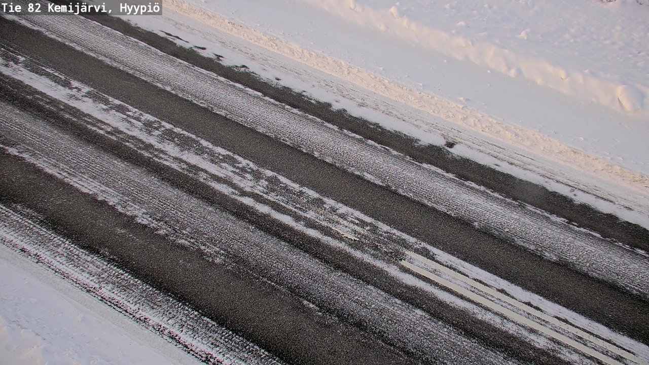 Weather Camera Image Väg 5 Kemi träsk, hyypiö, Kemijärvi, Lappi