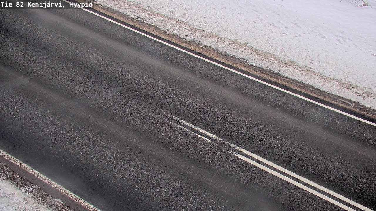 Weather Camera Image Väg 5 Kemi träsk, hyypiö, Kemijärvi, Lappi