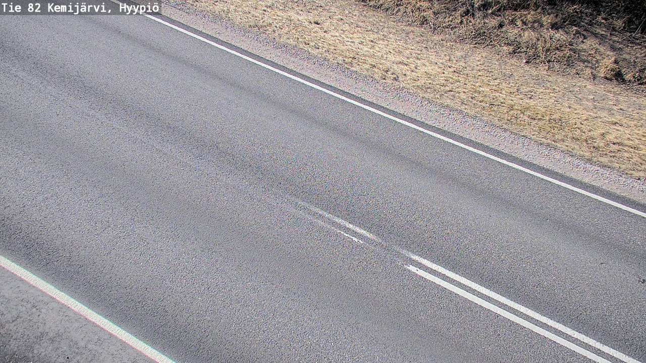 Weather Camera Image Väg 5 Kemi träsk, hyypiö, Kemijärvi, Lappi
