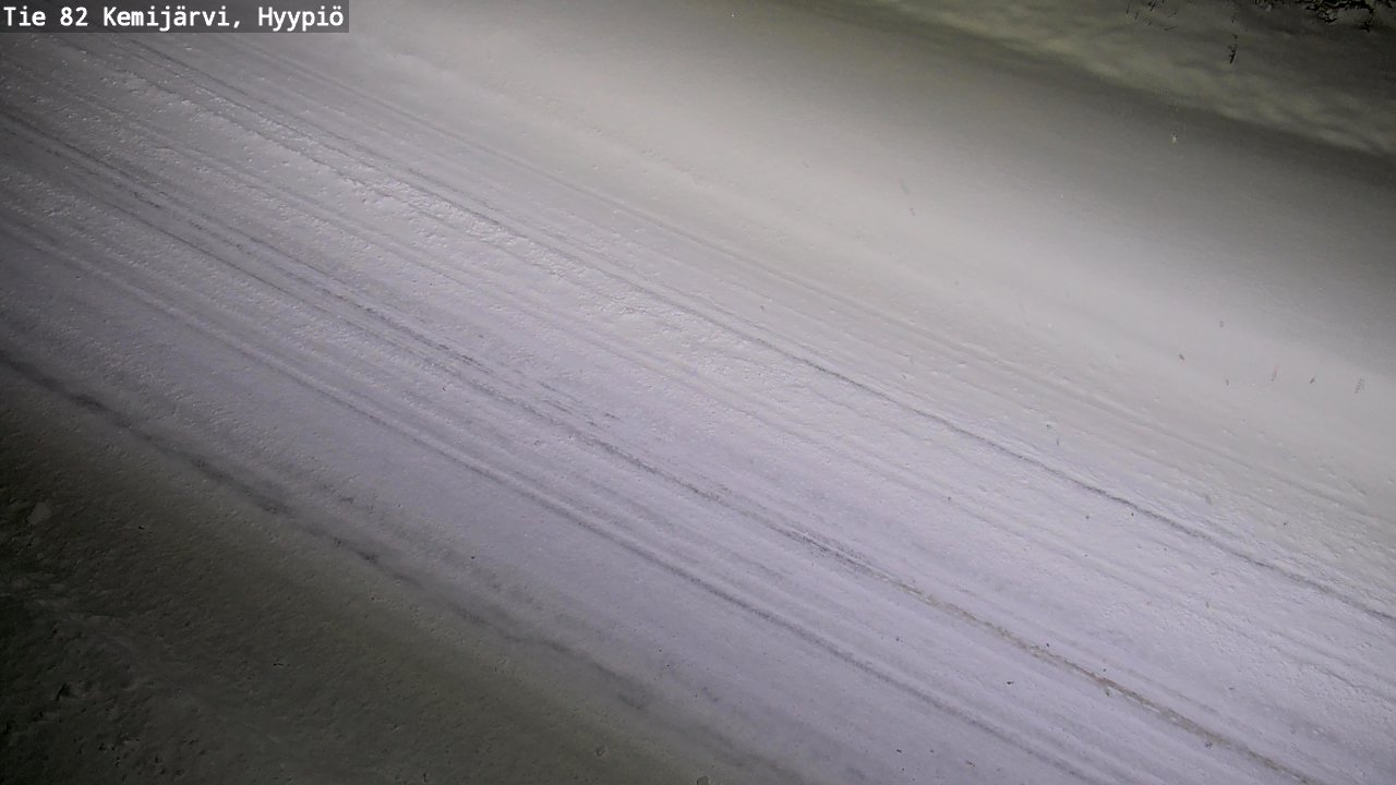 Weather Camera Image Väg 5 Kemi träsk, hyypiö, Kemijärvi, Lappi