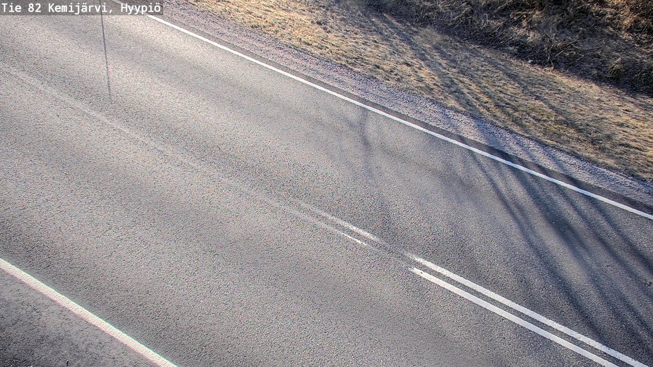 Weather Camera Image Väg 5 Kemi träsk, hyypiö, Kemijärvi, Lappi
