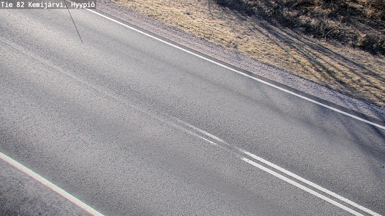 Weather Camera Image Väg 5 Kemi träsk, hyypiö, Kemijärvi, Lappi