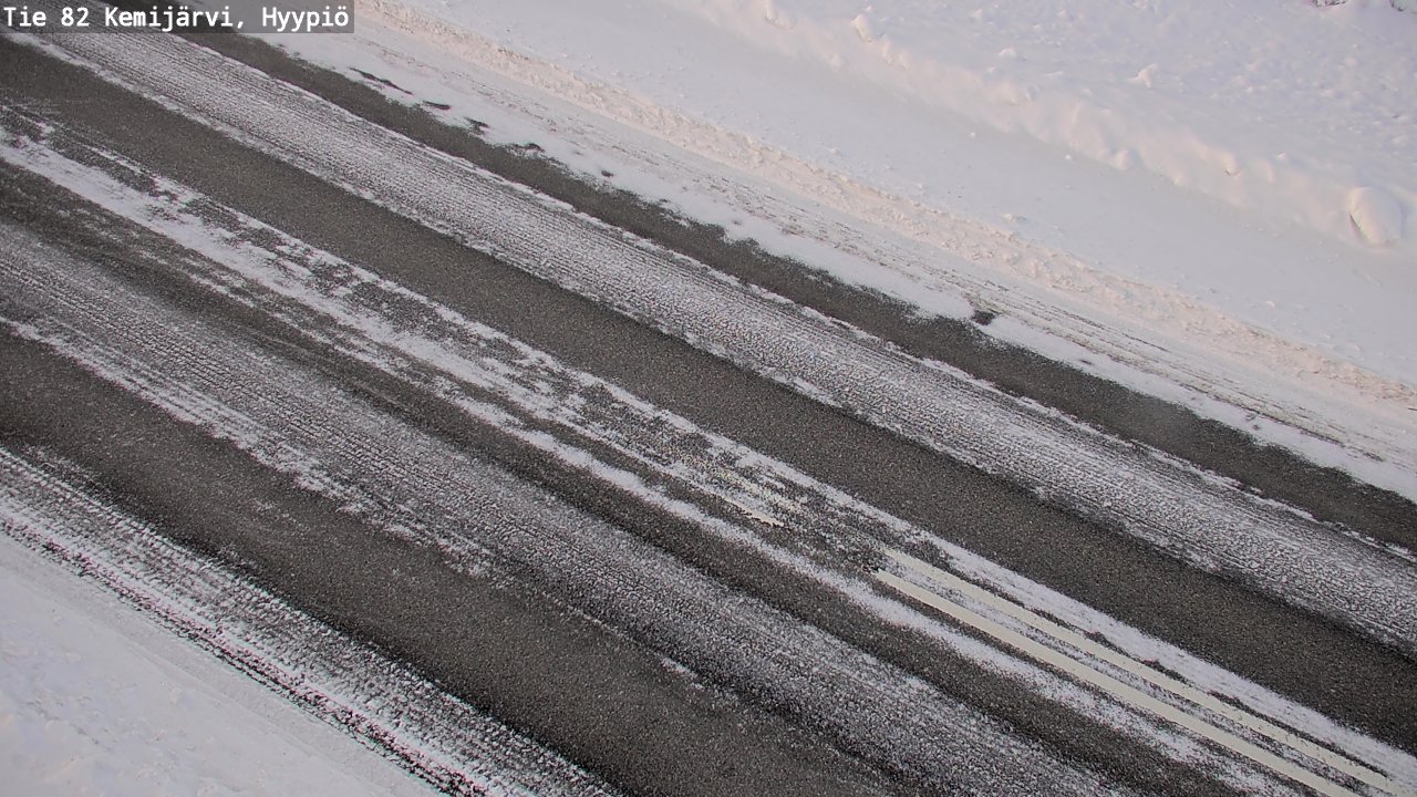 Weather Camera Image Väg 5 Kemi träsk, hyypiö, Kemijärvi, Lappi