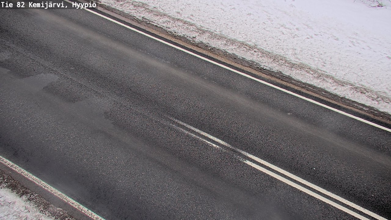 Weather Camera Image Road 82 Kemijärvi, Hyypiö, Kemijärvi, Lappi