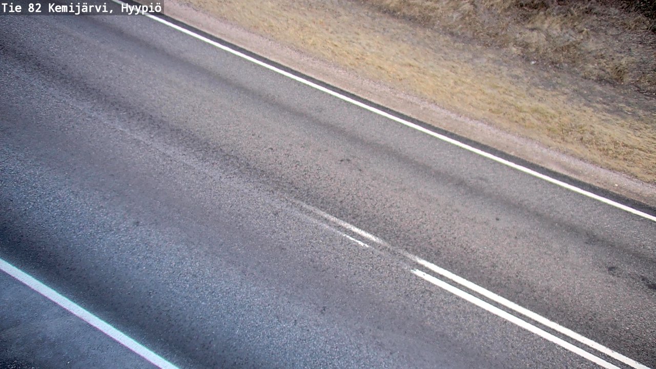 Weather Camera Image Väg 5 Kemi träsk, hyypiö, Kemijärvi, Lappi