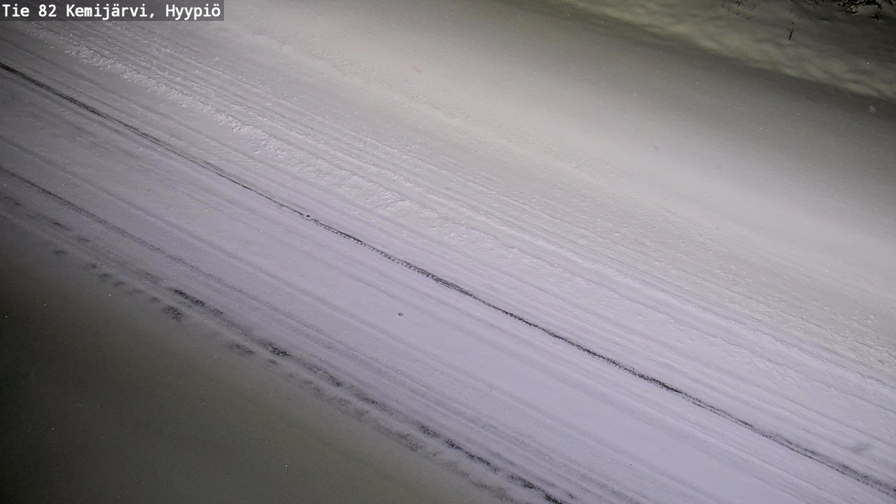 Weather Camera Image Väg 5 Kemi träsk, hyypiö, Kemijärvi, Lappi