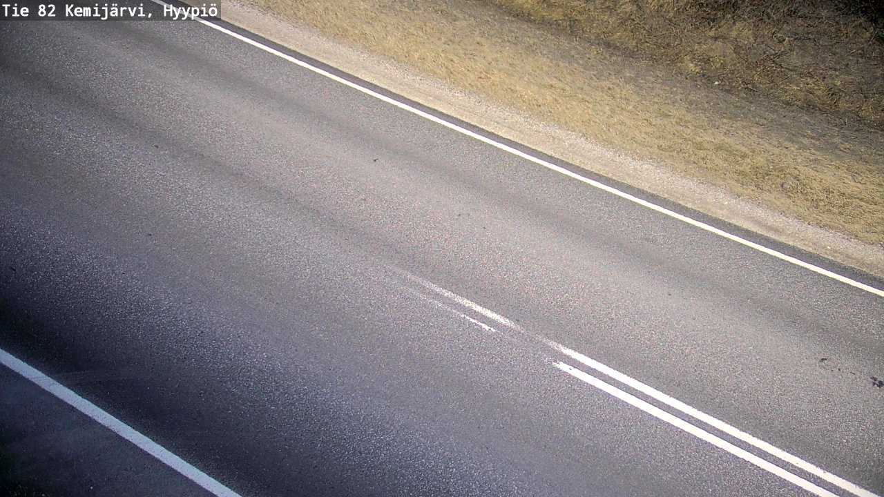 Weather Camera Image Road 82 Kemijärvi, Hyypiö, Kemijärvi, Lappi