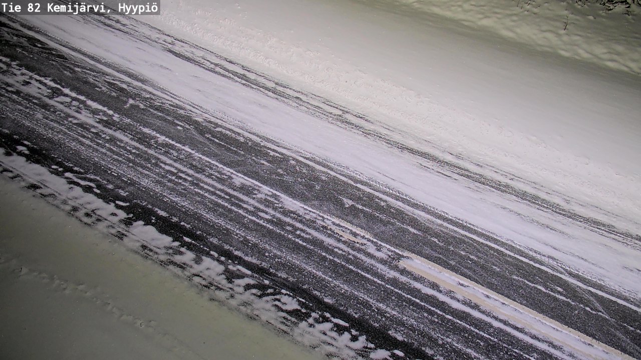 Weather Camera Image Väg 5 Kemi träsk, hyypiö, Kemijärvi, Lappi