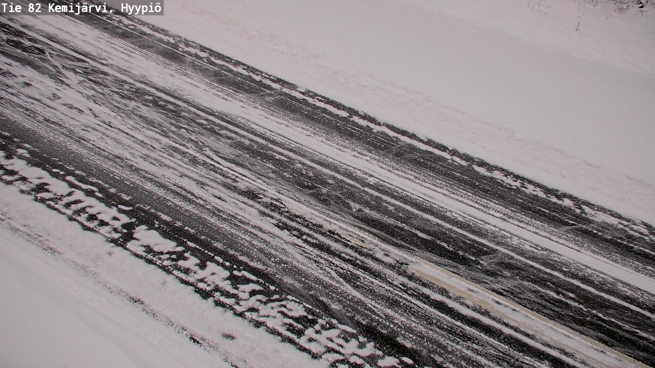 Weather Camera Image Väg 5 Kemi träsk, hyypiö, Kemijärvi, Lappi