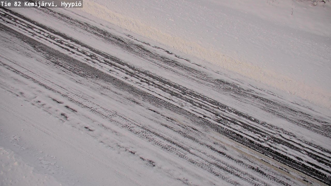 Weather Camera Image Road 82 Kemijärvi, Hyypiö, Kemijärvi, Lappi