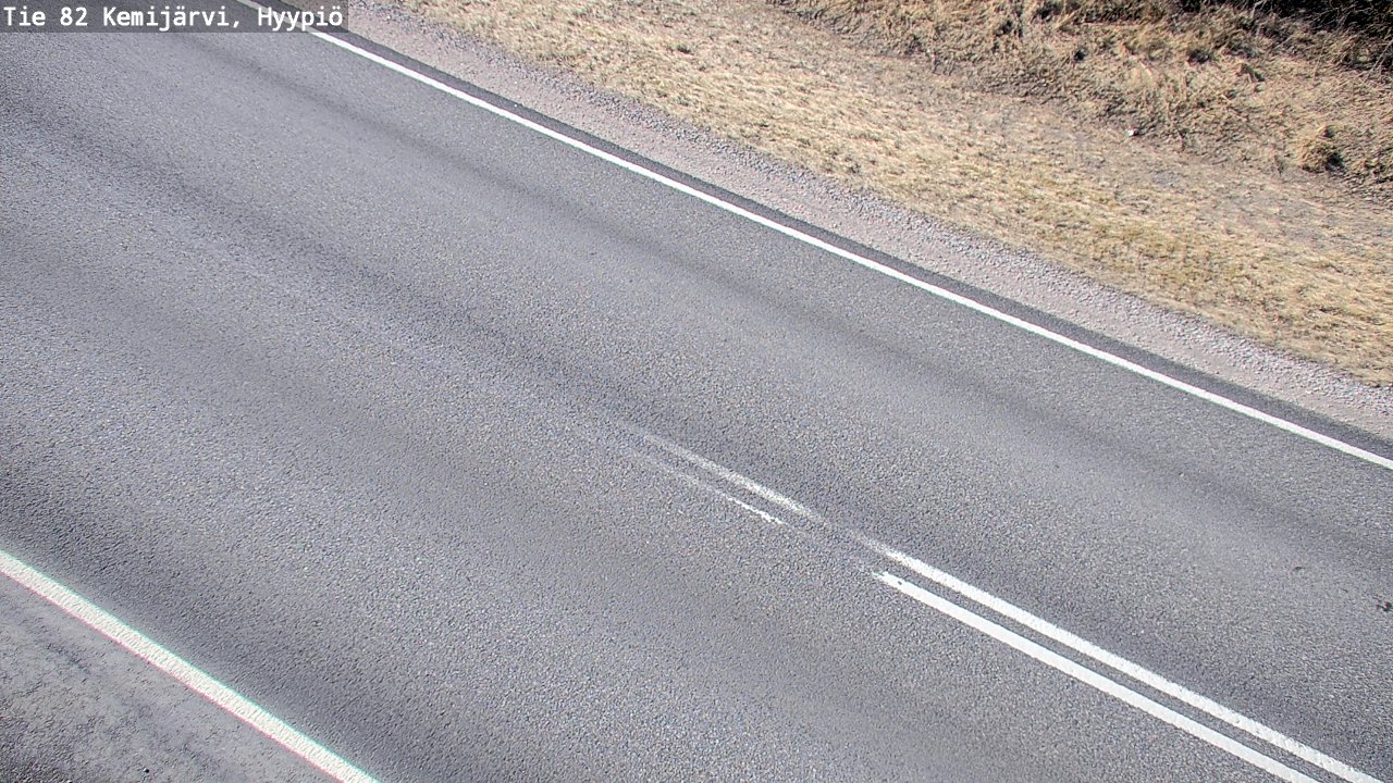 Weather Camera Image Väg 5 Kemi träsk, hyypiö, Kemijärvi, Lappi