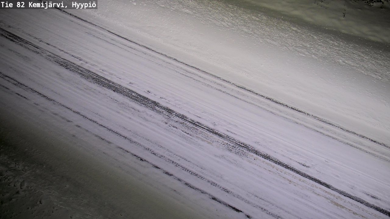 Weather Camera Image Road 82 Kemijärvi, Hyypiö, Kemijärvi, Lappi