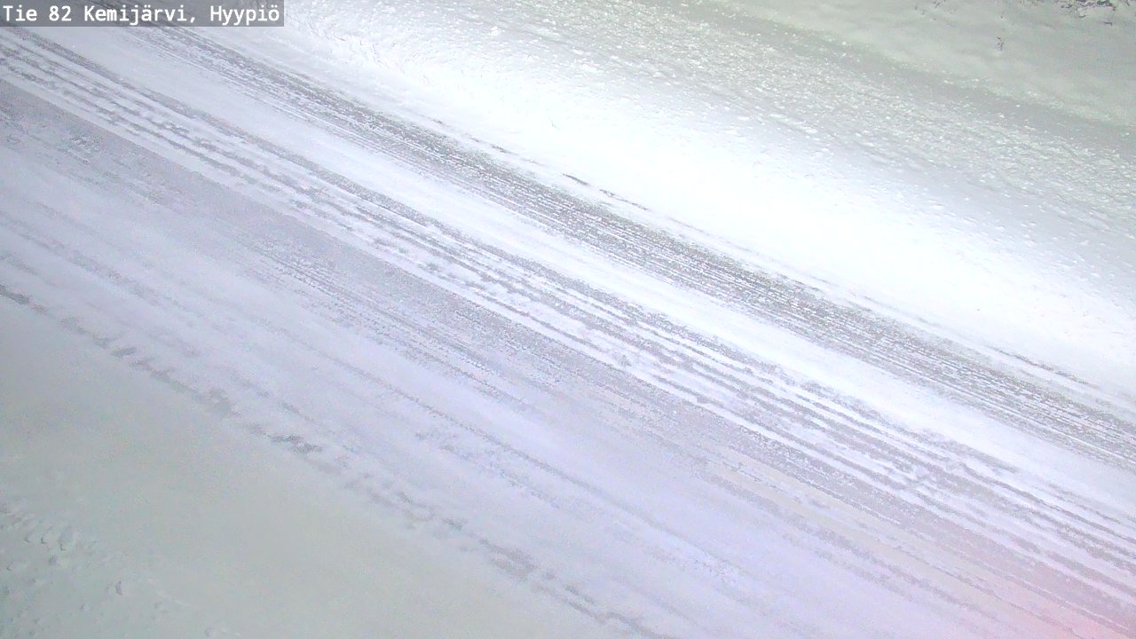 Weather Camera Image Road 82 Kemijärvi, Hyypiö, Kemijärvi, Lappi